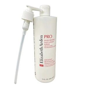 Elizabeth Arden PRO Invigorating Face and Body Scrub with LCA Complex, NEW